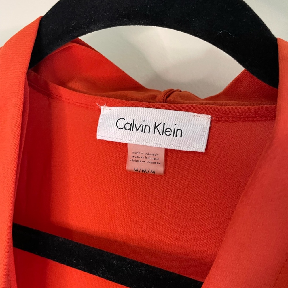 Calvin Klein Bold Orange Dress - Picture 2 of 5